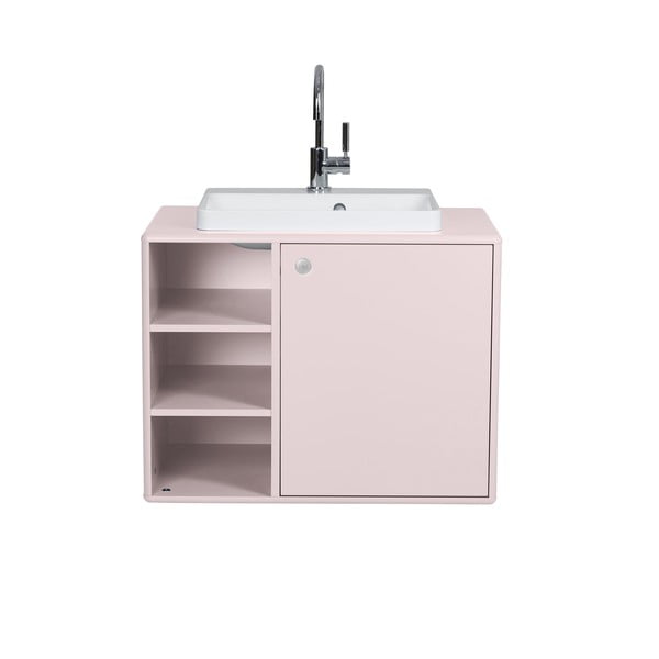 Розов висящ шкаф с умивалник без смесител 80x62 cm Color Bath - Tom Tailor