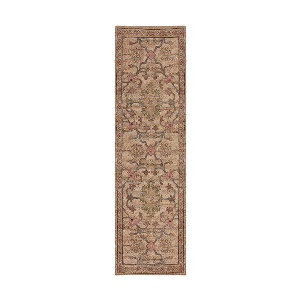 Ръчно изработена пътека със смес от юта в естествен цвят 60x230 cm Celine Jute Global – Flair Rugs