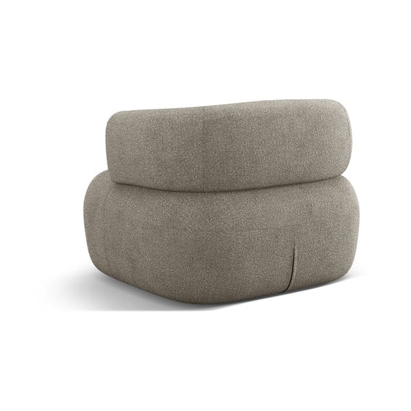 Светлосиво кресло от букле Jenny – Micadoni Home-image-3