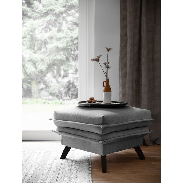 Сива табуретка за крака Charming Charlie - Miuform-image-4