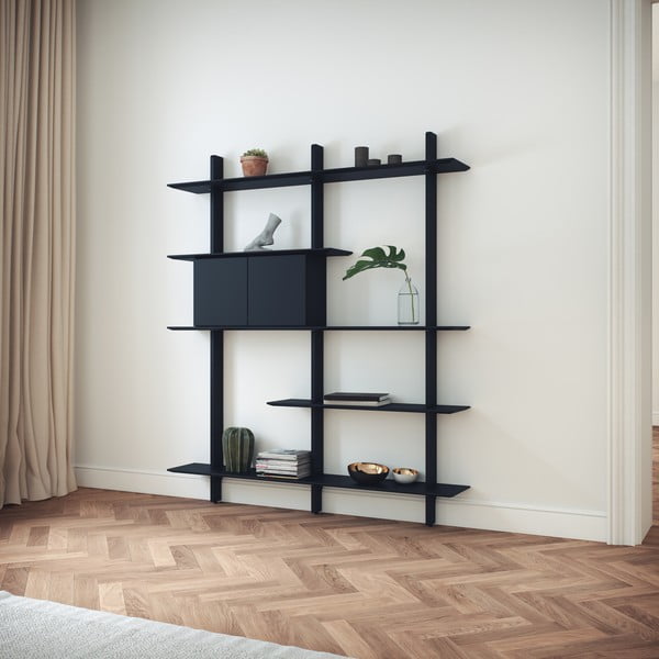 Черен компонент с врата 68x36 cm Bridge - Tenzo-image-1