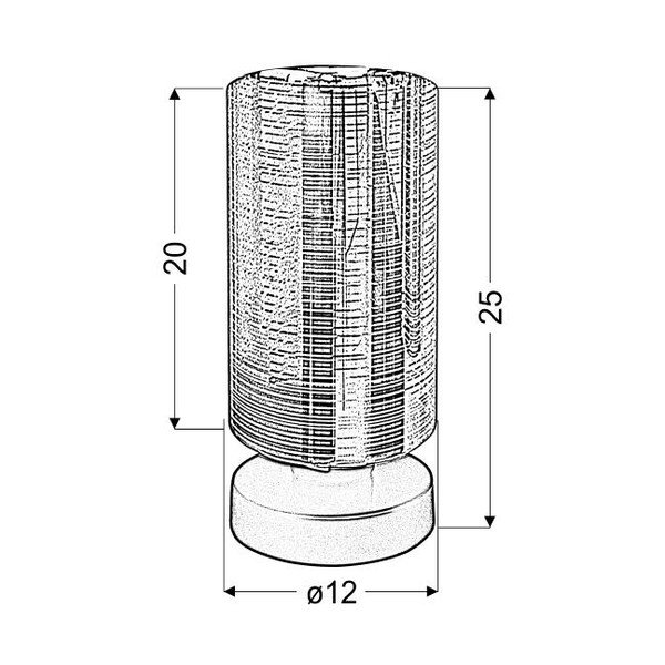 Настолна лампа със стъклен абажур в черно и златисто (височина 25 cm) Cox - Candellux Lighting-image-2