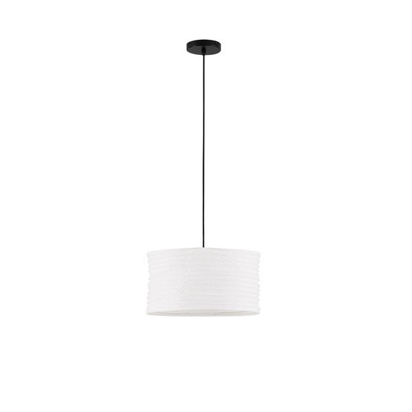 Бяло ленено висящо осветително тяло ø 38 cm Linnet – Nova Luce