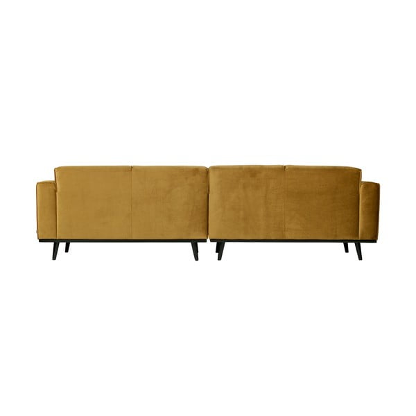 Жълт кадифен диван 280 cm Statement – WOOOD-image-2