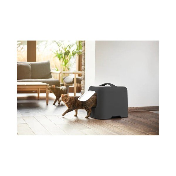 Антрацит комплект котешка тоалетна и лопатка Biala – Rotho-image-3