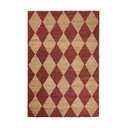 Теракотена ръчно изработена пътека със смес от юта 60x230 cm Effie Diamond – Flair Rugs