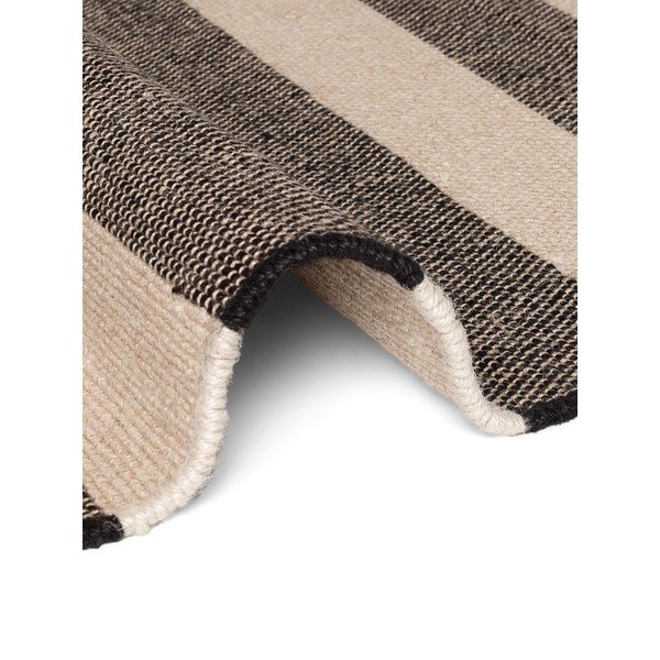 Черна/кремава двустранна/ръчно изработена ютена пътека 80x200 cm Playa – Hanse Home-image-3