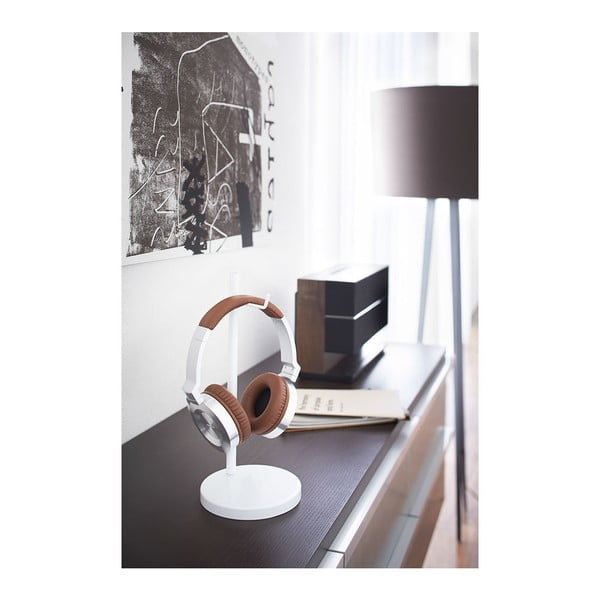 Бяла стойка за слушалки Bautes - YAMAZAKI-image-1