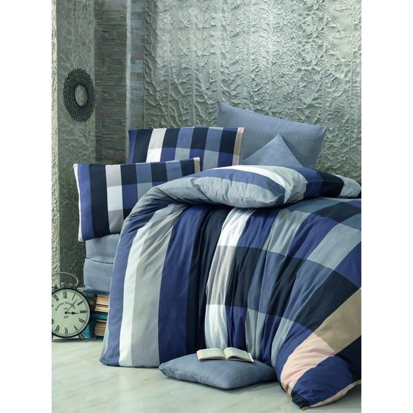 Спално бельо за едно легло Parro Azul, 140 x 200 cm Cigdem - Mijolnir