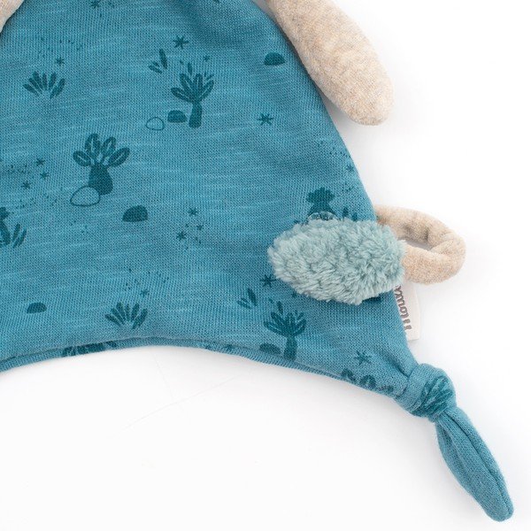 Синя подложка за спане Elephant - Moulin Roty-image-2
