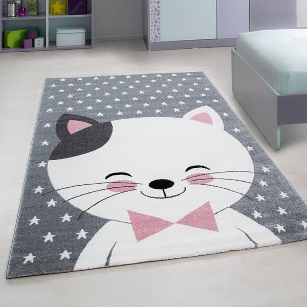Розово-сив детски килим 80x150 cm Kids – Ayyildiz Carpets-image-1