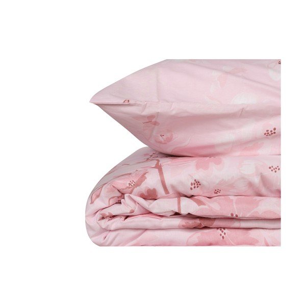 Розово единично  спално бельо от памук Renforcé 140x200 cm Elena – Mijolnir-image-2