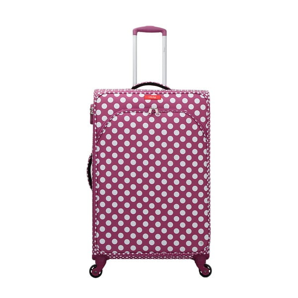 Лилаво-розов багаж на 4 колела Lollipops Jenny, височина 77 cm - LOLLIPOPS