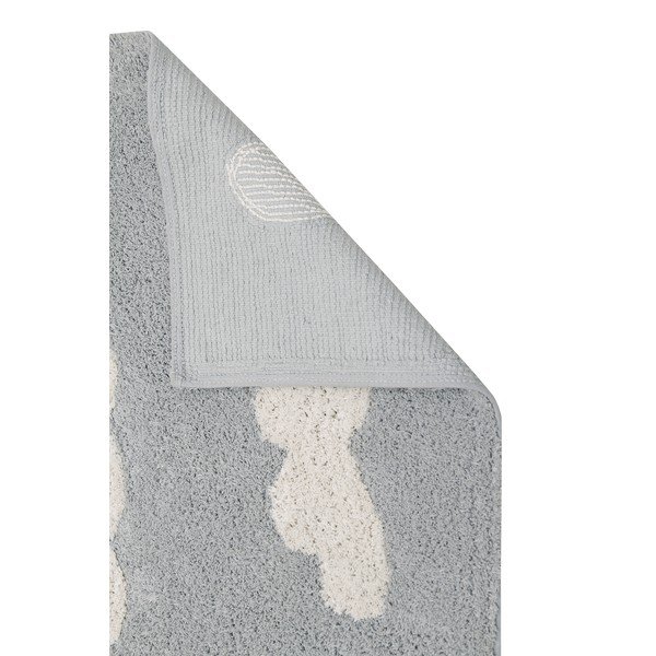 Сив ръчно изработен детски килим със смес от памук подходящ за пране 120x160 cm Clouds Grey – Lorena Canals-image-3