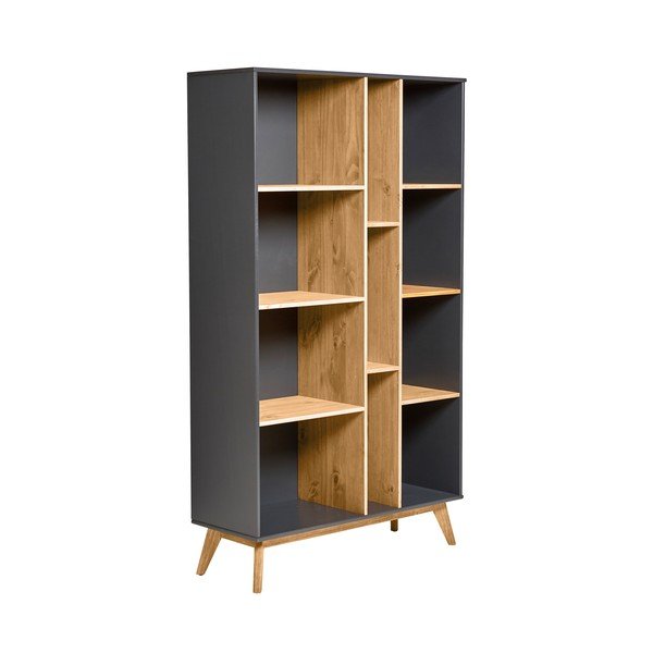 Шкаф за книги Cris в антрацитно сиво - Marckeric-image-3