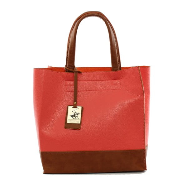 Kabelka Beverly Hills Polo Club 89 - Red/Tan