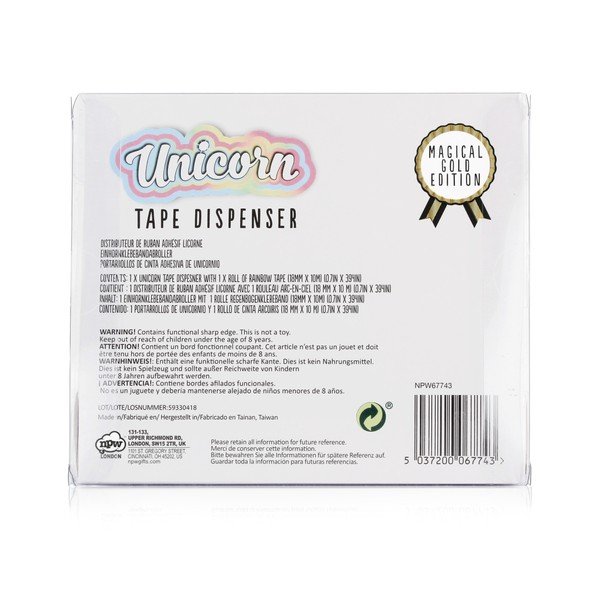 Pups To Go Еднорог златен тиксодозатор - npw™-image-3
