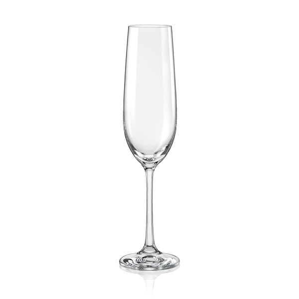 Комплект от 6 чаши за шампанско , 190 ml Viola - Crystalex