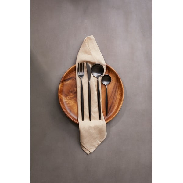 Черен прибори за хранене 16 бр. от неръждаема стомана Modern retro – Premier Housewares-image-1
