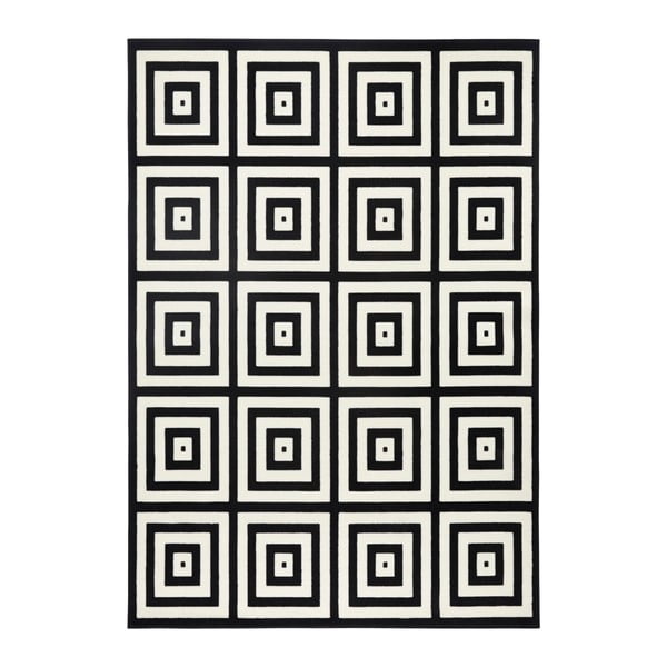 Черно-бял килим Capri , 70 x 140 cm Mono - Zala Living