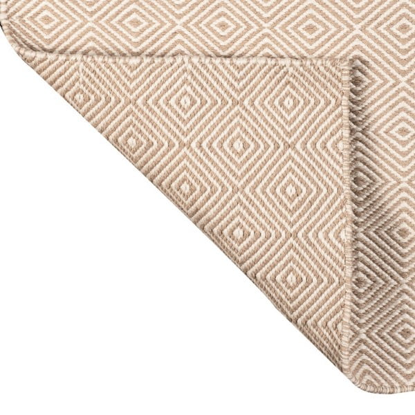 Кремав двустранен килим за открито, изработен от рециклирана пластмаса , 160 x 230 cm Solitaire - Green Decore-image-4