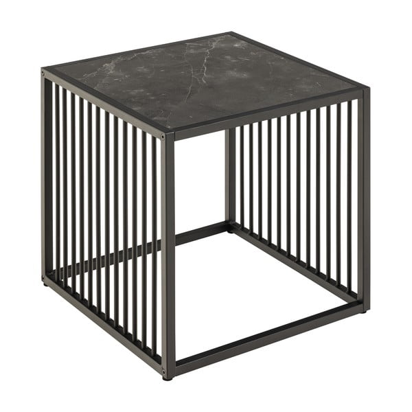 Странична масичка от камък 40x40 cm Strington – Actona-image-2