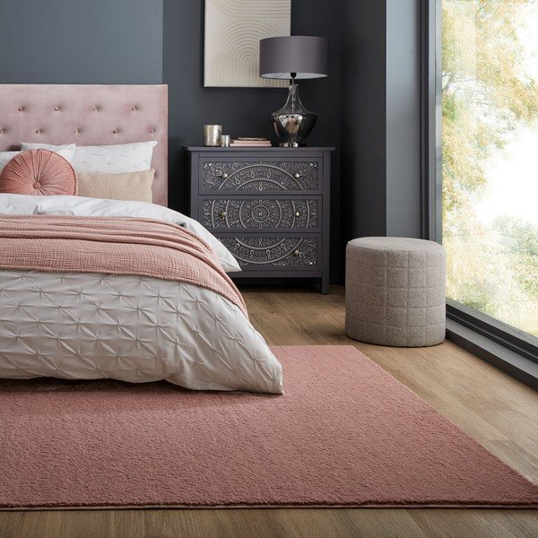 Розов килим от рециклирани влакна 160x230 cm Sheen – Flair Rugs-image-1