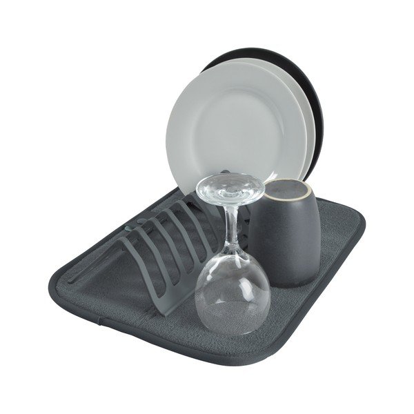 Сива пластмасова тавичка за оттичане за съдовете 36x28 cm – Homéa-image-1