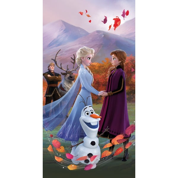 Памучна детска кърпа 70x140 cm Frozen "Wind" – Jerry Fabrics