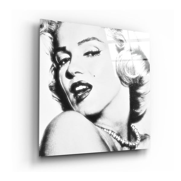 Картина върху стъкло , 40 x 40 cm Marilyn Monroe - Insigne