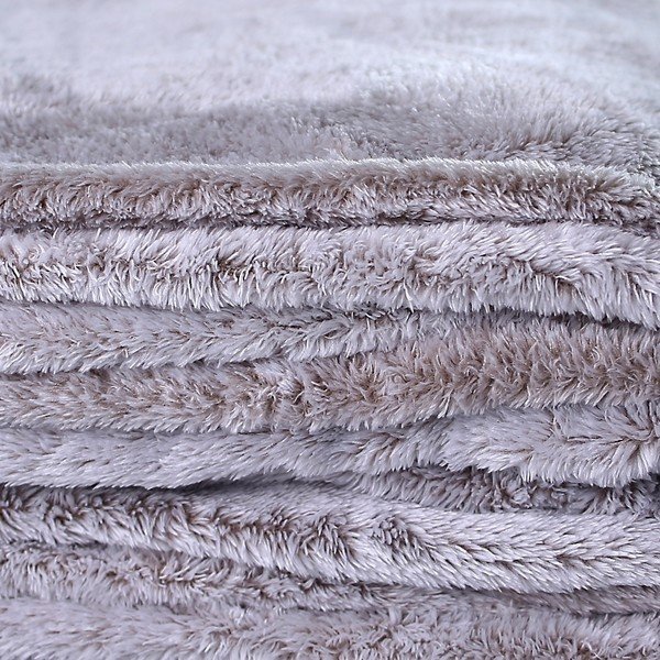 Одеяло Fluff Cappuccino от сиво-кафяв микрофибър, 170 x 210 cm - DecoKing-image-2