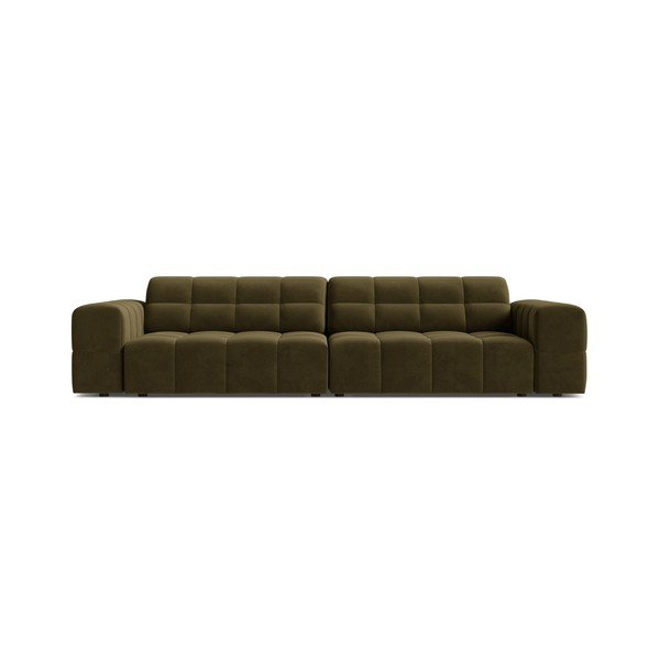 Кадифен диван в цвят каки 252 cm Chicago – Cosmopolitan Design